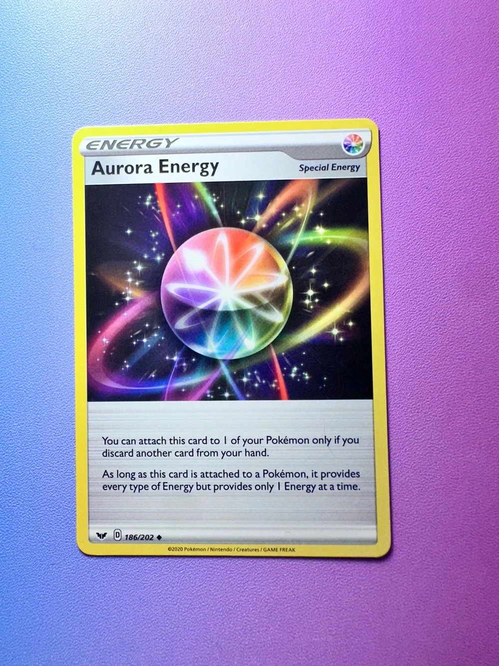 aurora energy - 186/202 (uncommon) — pokémon: sword & shield - base